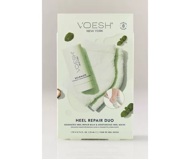 Voesh kulnų priežiūros tinkinys (22 ml. balzamas + 2 vnt. kojinės) mėtų kvapo| VOESH Heel Repair Duo (Heel Repair Balm + Heel Socks) Mint Voesh kulnų priežiūros tinkinys (22 ml. balzamas + 2 vnt. kojinės) mėtų kvapo| VOESH Heel Repair Duo (Heel Repair Balm + Heel Socks) Mint