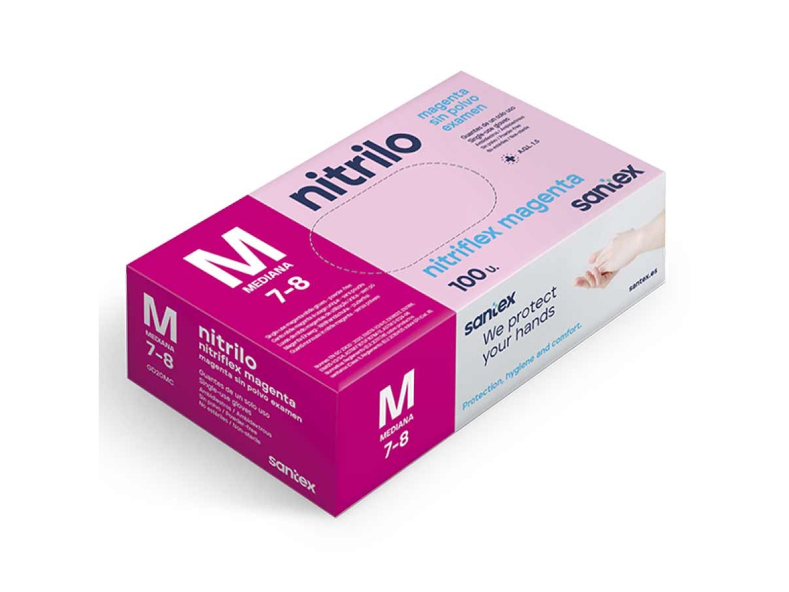 Nitrilinės pirštinės (M) rožinės Santex | Nitrile gloves (M) pink Santex Nitrilinės pirštinės (M) rožinės Santex | Nitrile gloves (M) pink Santex
