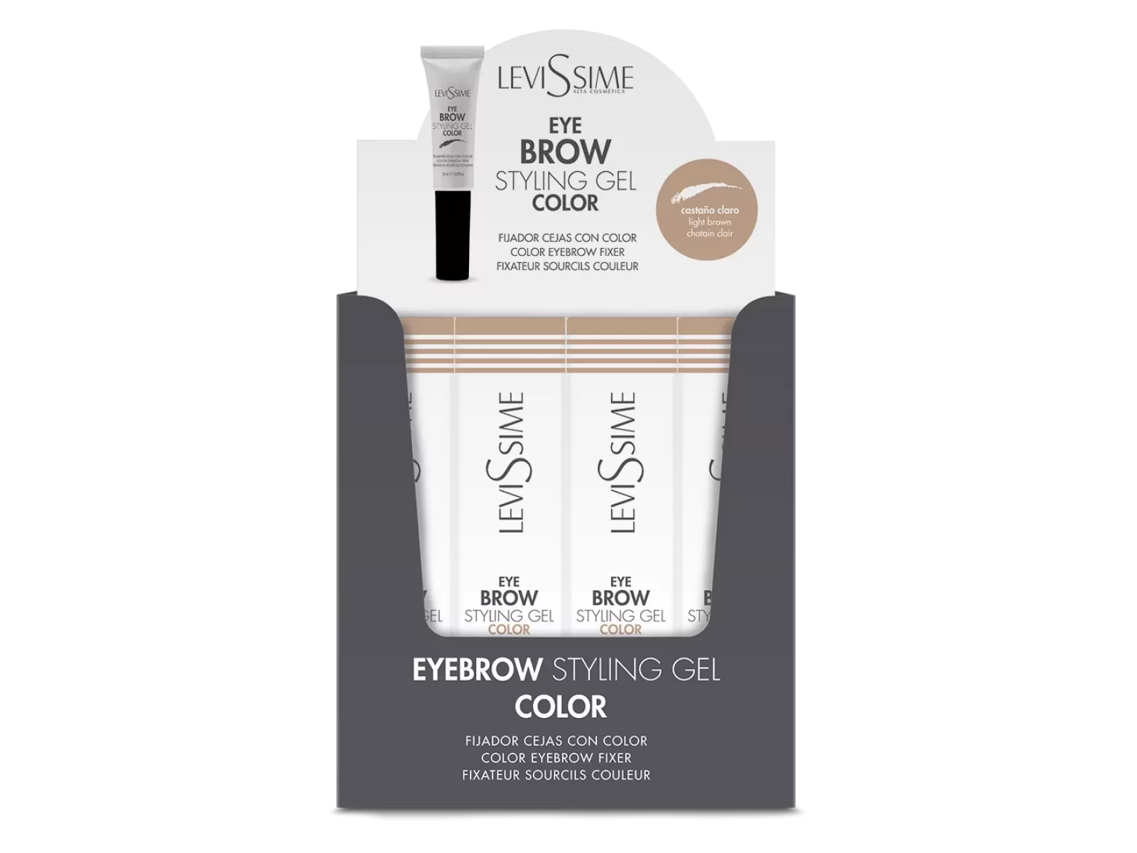Levissime antakių formavimo gelis-fiksatorius šviesiai rudas, 10ml | Levissime Eyebrow shaping gel-fixer STYLING GEL Color Light Brown (10ml) Levissime antakių formavimo gelis-fiksatorius šviesiai rudas, 10ml | Levissime Eyebrow shaping gel-fixer STYLING GEL Color Light Brown (10ml)