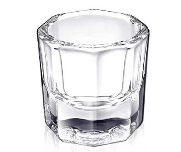 Lashus indelis dažų maišymui | LASHUS Clear Glass Dappen Dish Lashus indelis dažų maišymui | LASHUS Clear Glass Dappen Dish