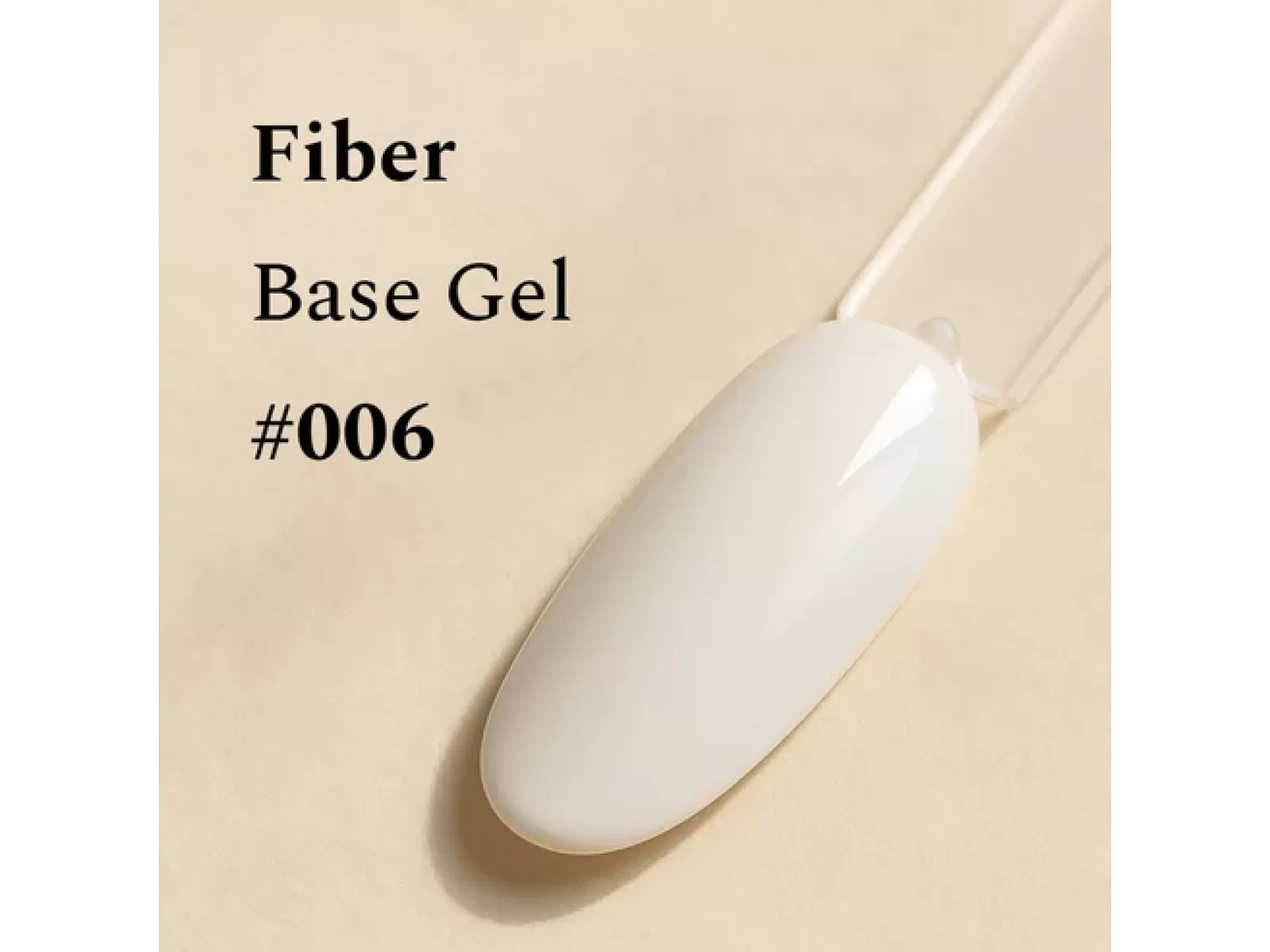FEHU Bazinis gelis su pluoštu #06 pieno baltumo, 30 ml | Fiber Base Gel #06 Milky White 30 ml