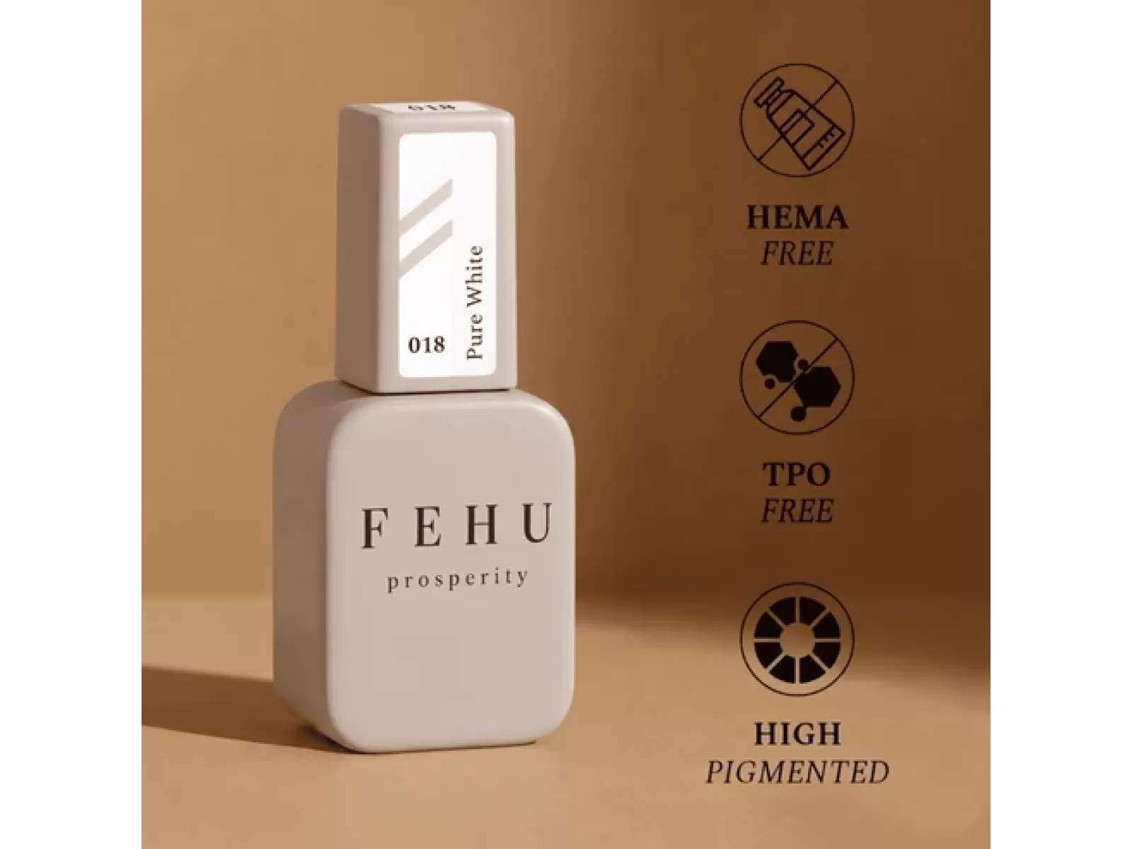 FEHU Gelinis lakas #018 Pure White, 12 ml | Gel Polish #018 Pure White, 12 ml FEHU Gelinis lakas #018 Pure White, 12 ml | Gel Polish #018 Pure White, 12 ml