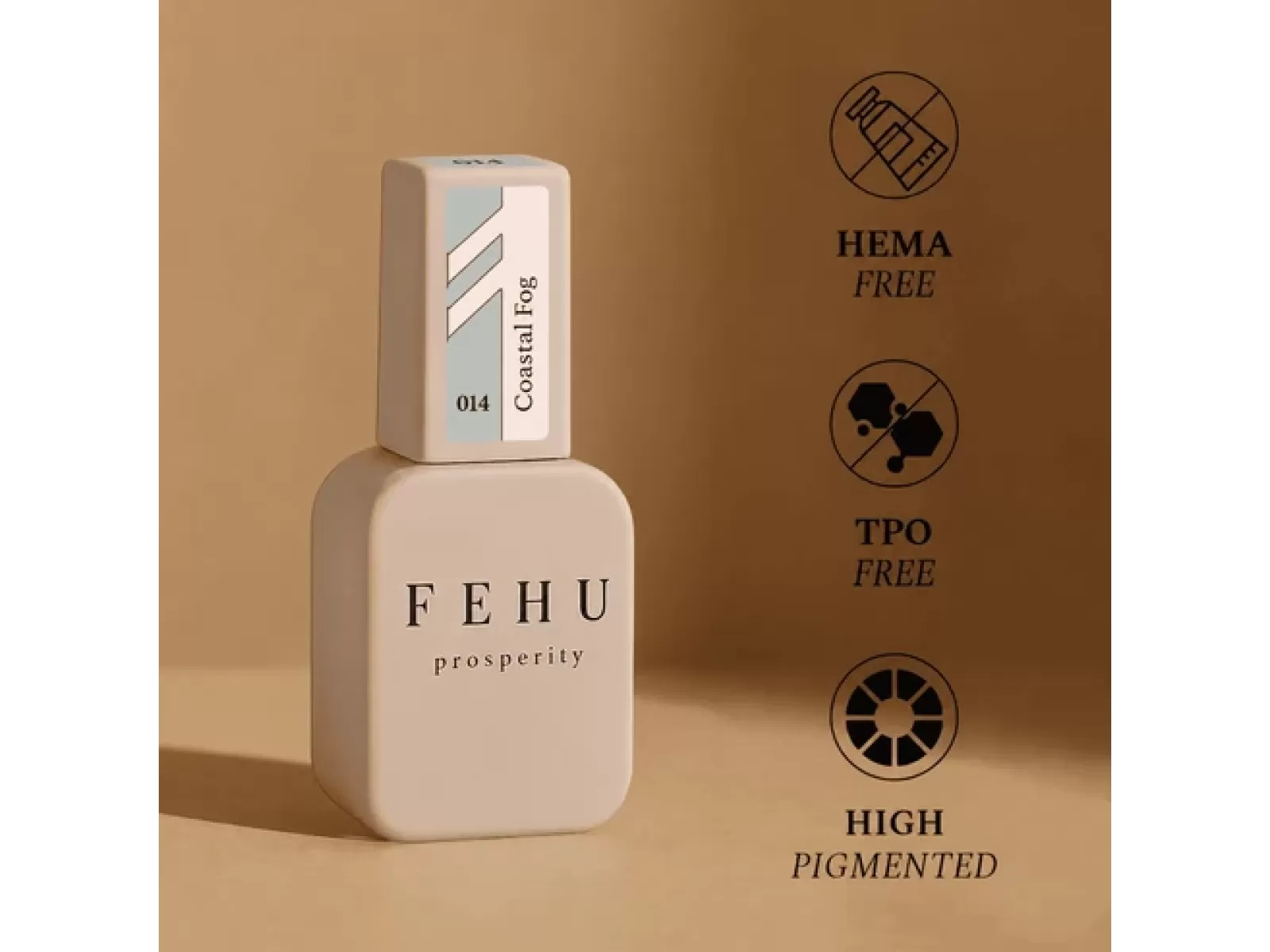 FEHU Gelinis lakas #014 Coastal Fog, 12 ml | Gel Polish #014 Coastal Fog, 12 ml FEHU Gelinis lakas #014 Coastal Fog, 12 ml | Gel Polish #014 Coastal Fog, 12 ml
