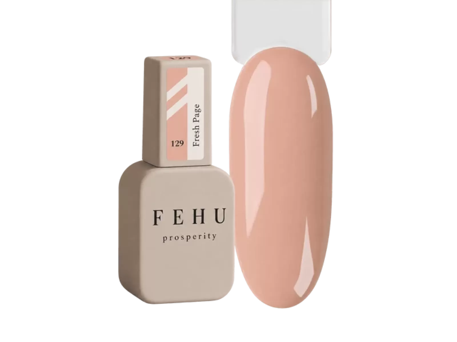 FEHU Gelinis lakas #129 Fresh Page, 12 ml | Gel Polish #129 Fresh Page, 12 ml