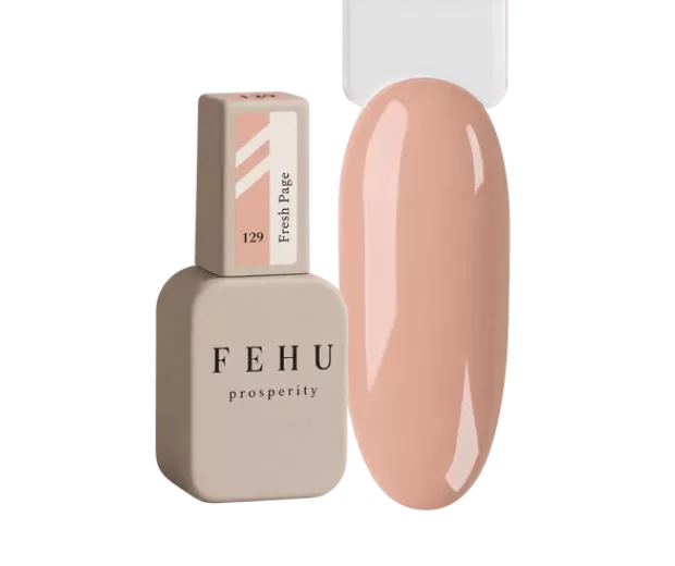 FEHU Gelinis lakas #129 Fresh Page, 12 ml | Gel Polish #129 Fresh Page, 12 ml FEHU Gelinis lakas #129 Fresh Page, 12 ml | Gel Polish #129 Fresh Page, 12 ml