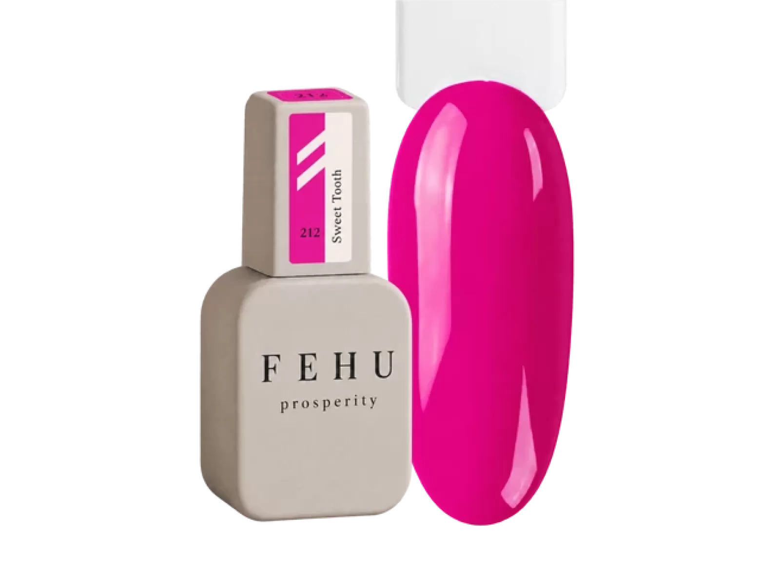 FEHU Gelinis lakas #212 Sweet Tooth, 12 ml | Gel Polish #212 Sweet Tooth, 12 ml
