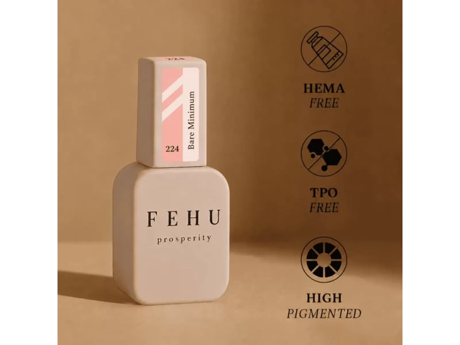 FEHU Gelinis lakas #224 Bare Minimum, 12 ml | Gel Polish #224 Bare Minimum, 12 ml FEHU Gelinis lakas #224 Bare Minimum, 12 ml | Gel Polish #224 Bare Minimum, 12 ml