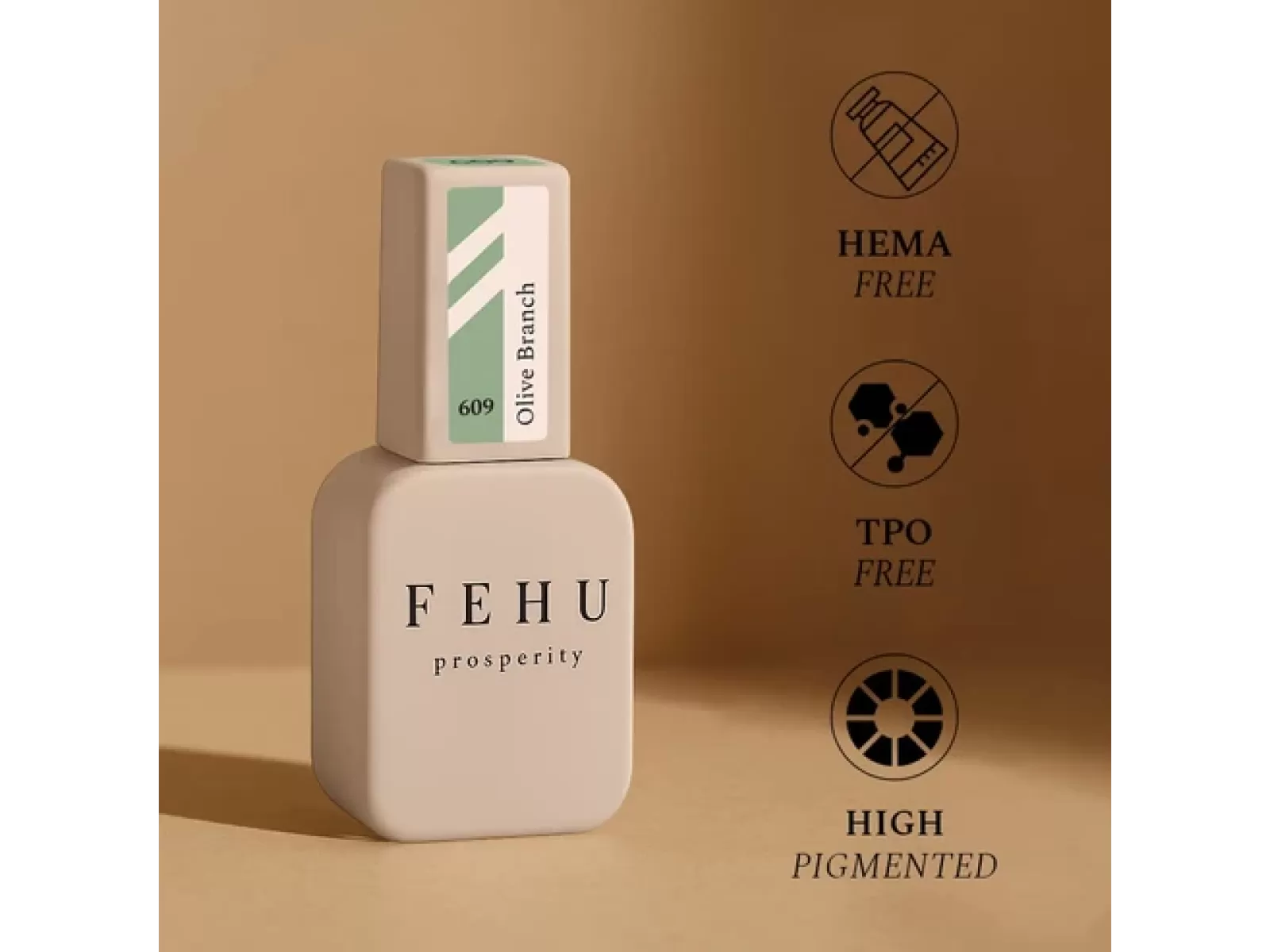 FEHU Gelinis lakas #609 Olive Branch, 12 ml | Gel Polish #609 Olive Branch, 12 ml FEHU Gelinis lakas #609 Olive Branch, 12 ml | Gel Polish #609 Olive Branch, 12 ml
