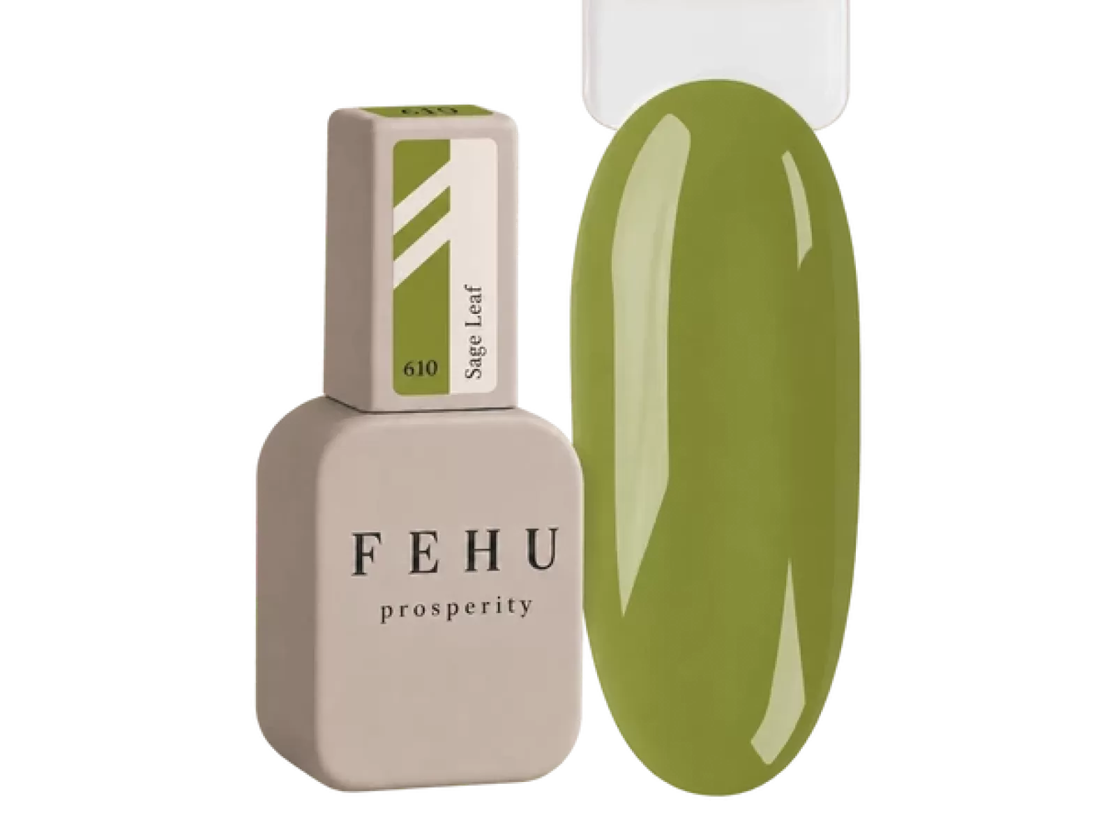 FEHU Gelinis lakas #610 Sage Leaf, 12 ml | Gel Polish #610 Sage Leaf, 12 ml