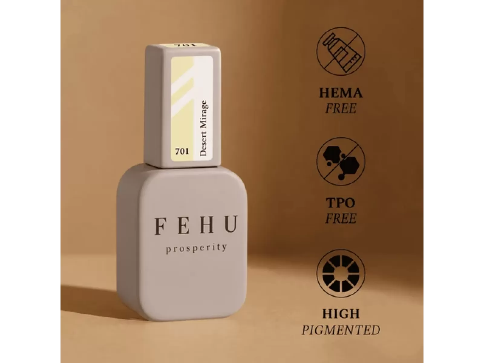FEHU Gelinis lakas #701 Desert Mirage, 12 ml | Gel Polish #701 Desert Mirage, 12 ml FEHU Gelinis lakas #701 Desert Mirage, 12 ml | Gel Polish #701 Desert Mirage, 12 ml