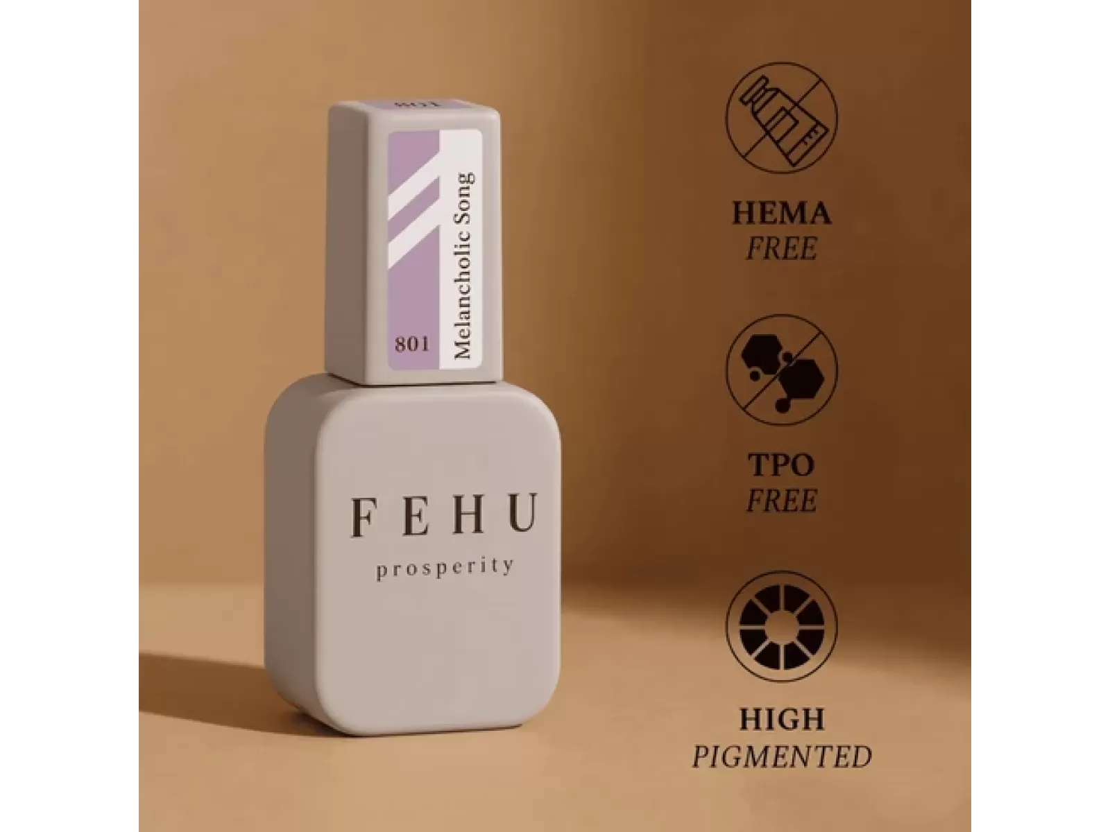 FEHU Gelinis lakas #801 Melancholic Song, 12 ml | Gel Polish #801 Melancholic Song, 12 ml FEHU Gelinis lakas #801 Melancholic Song, 12 ml | Gel Polish #801 Melancholic Song, 12 ml