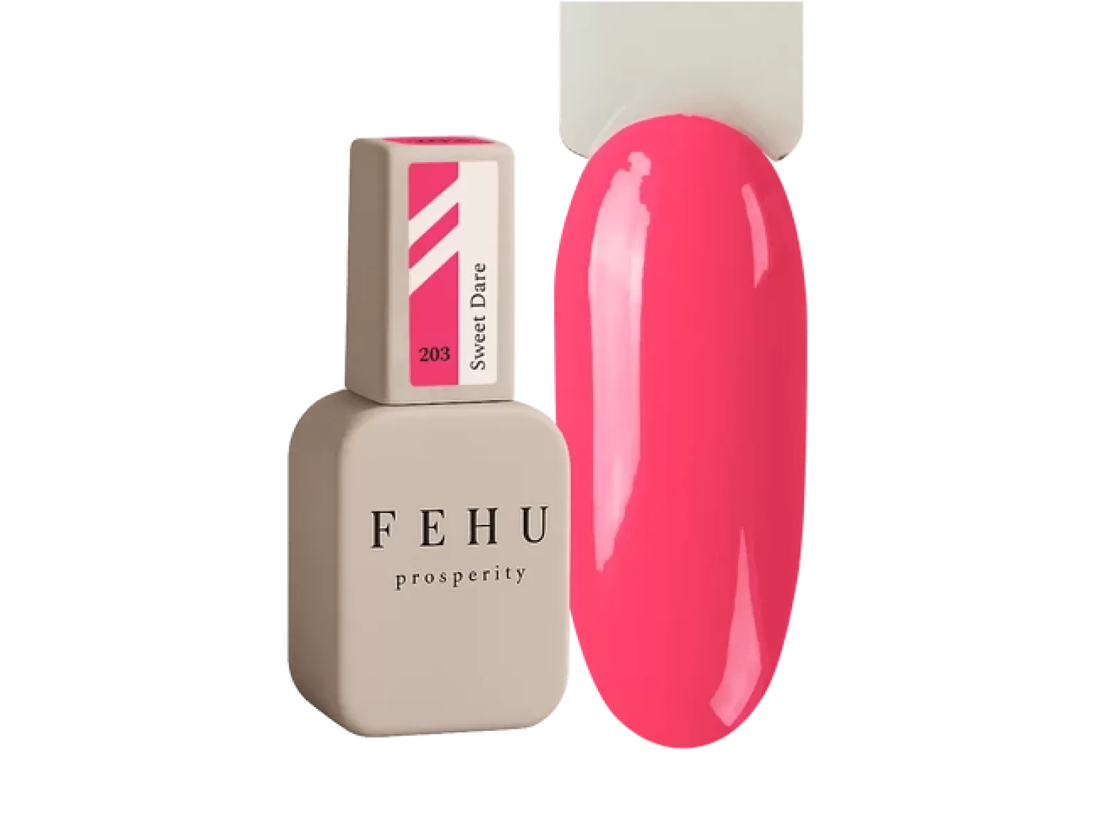 FEHU Gelinis lakas #203 Sweet Dare, 12 ml | Gel Polish #203 Sweet Dare, 12 ml