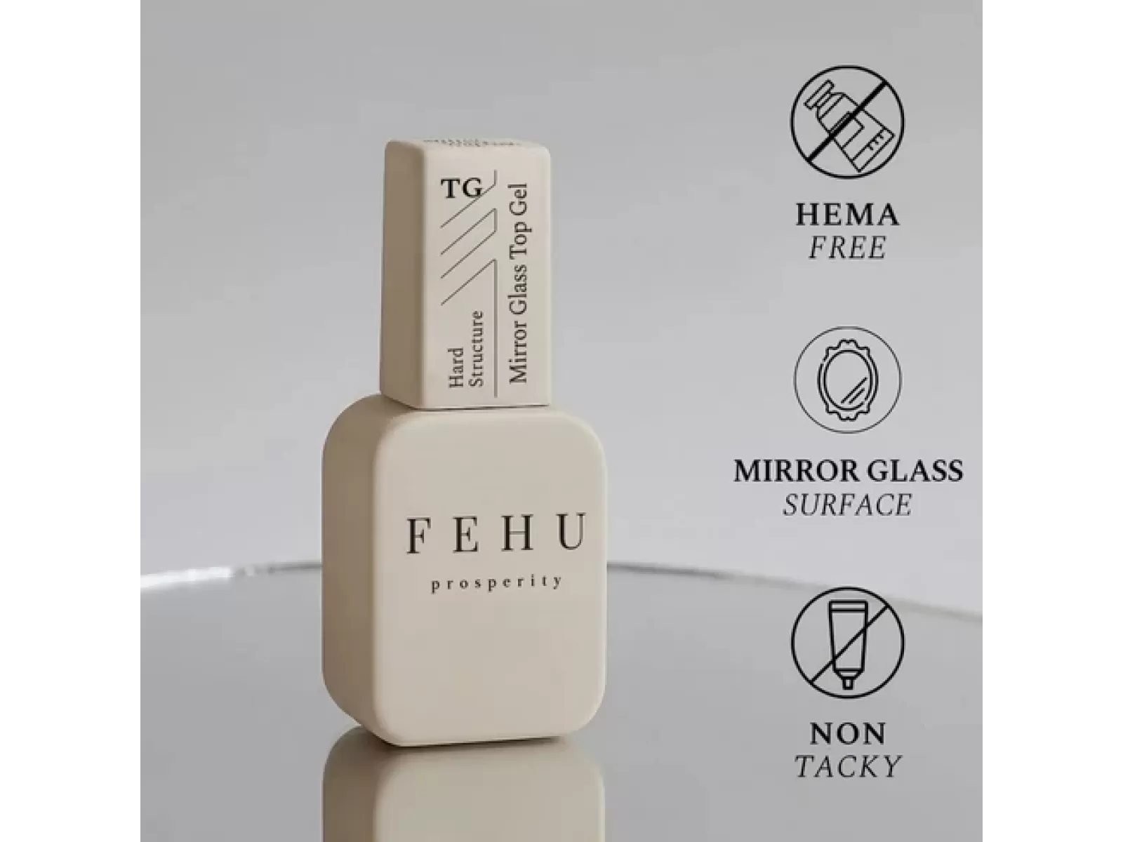 FEHU Viršutinis gelis Mirror Glass, 12 ml | Mirror Glass Top Gel, 12 ml FEHU Viršutinis gelis Mirror Glass, 12 ml | Mirror Glass Top Gel, 12 ml
