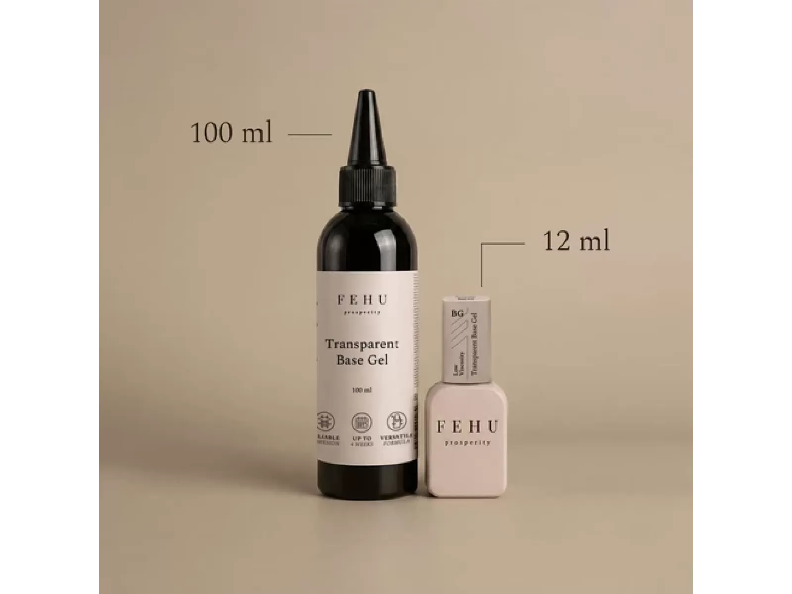 FEHU Skaidrus bazinis gelis, 100 ml | Transparent Base Gel, 100 ml