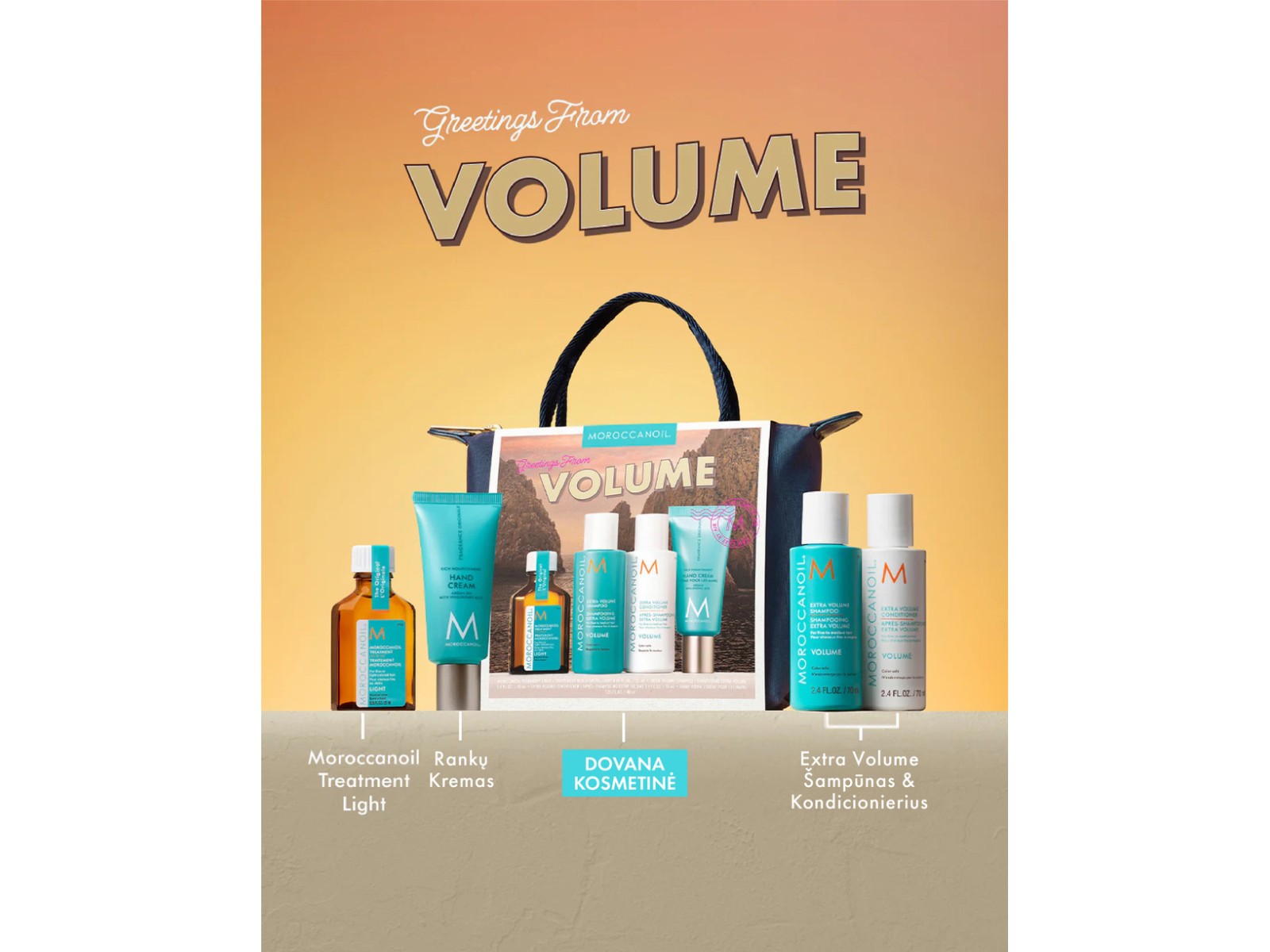 MOROCCANOIL Apimties suteikiantis kelioninis rinkinys | Volumizing Travel Set MOROCCANOIL Apimties suteikiantis kelioninis rinkinys | Volumizing Travel Set