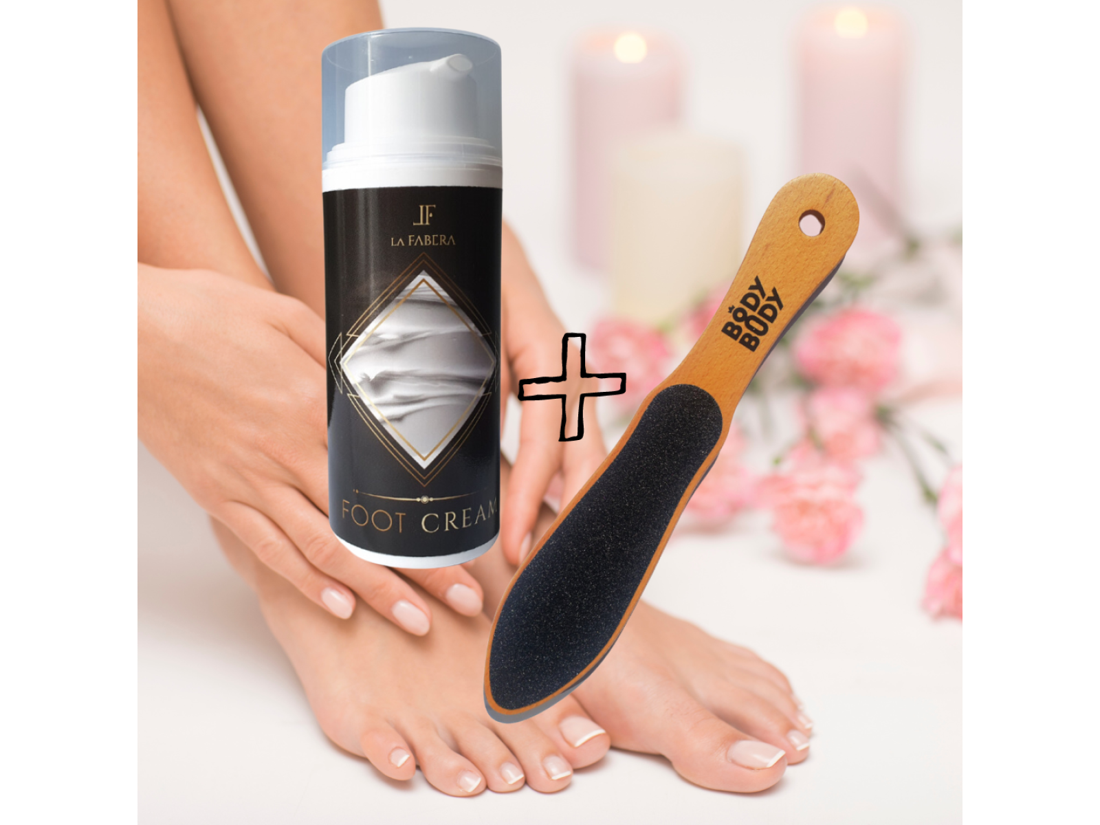 Drėkinantis pėdų kremas La Fabera 100 ml + Body Body dildė pėdoms l La Fabera Hydrating foot cream 100 ml + Body Body PADDLE Drėkinantis pėdų kremas La Fabera 100 ml + Body Body dildė pėdoms l La Fabera Hydrating foot cream 100 ml + Body Body PADDLE