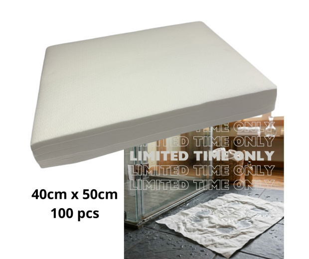 Vienkartinis rankšluostis kojoms, 40x50cm, 100 vnt | Disposable foot mat 40x50cm, 100pcs Vienkartinis rankšluostis kojoms, 40x50cm, 100 vnt | Disposable foot mat 40x50cm, 100pcs