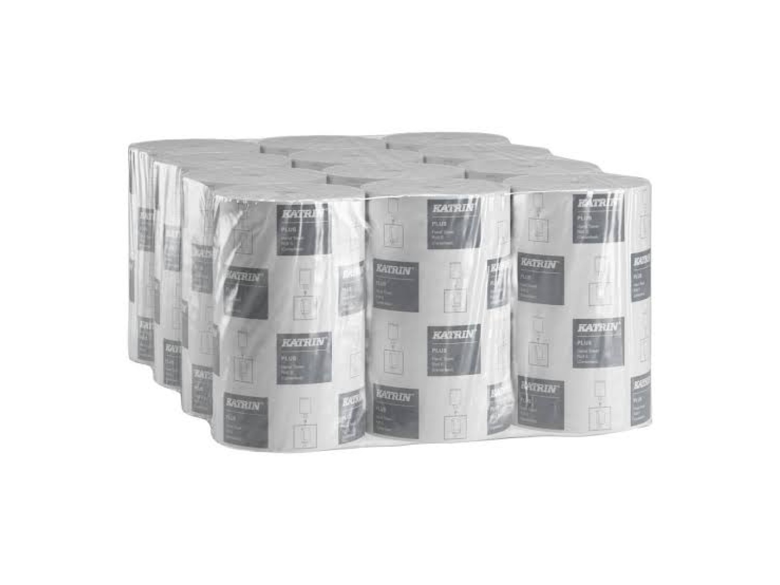 Katrin® Plus ritininis rankšluostis, 60m (97494), 12 vnt | Katrin® roll towels, 60m (97494), 12 pcs