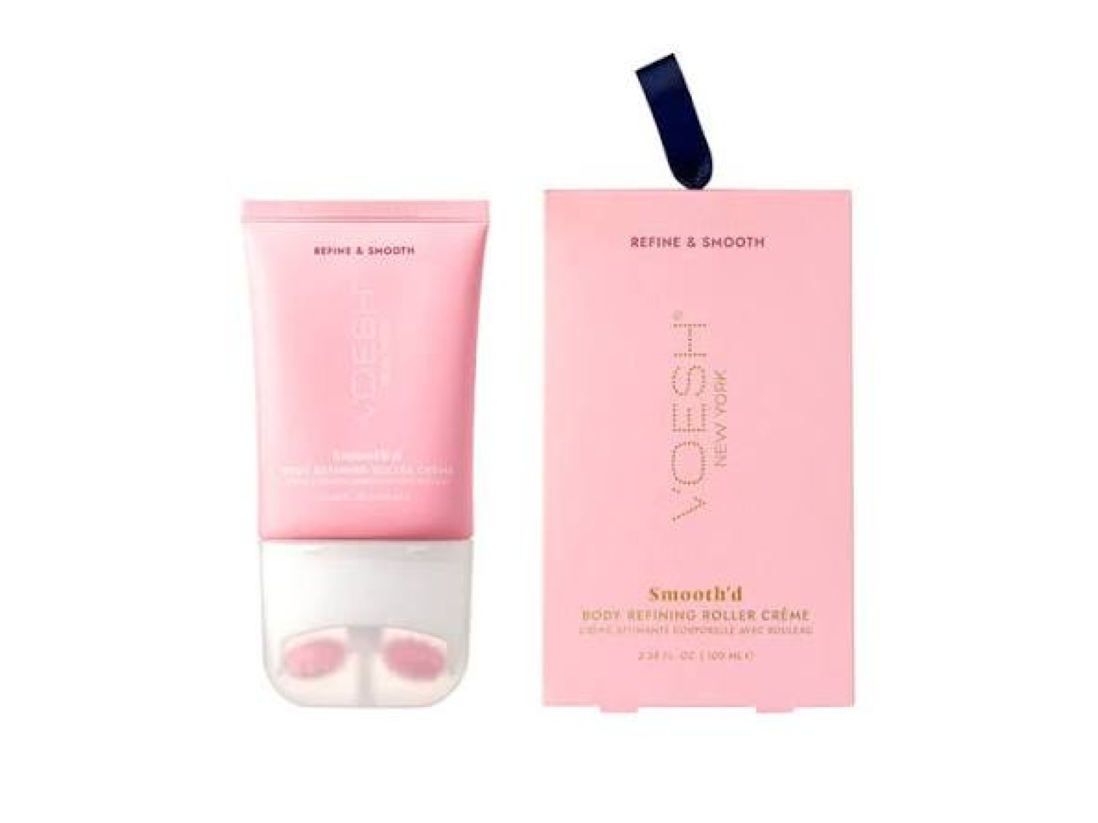 VOESH Smooth'd kūno kremas su masažiniu voleliu, 100ml | VOESH Smooth'd Refining Body Roller Creme 100ml