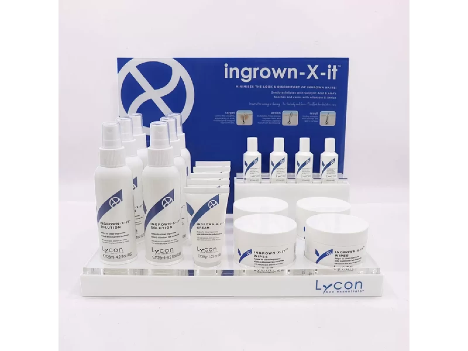 Ingrown-X-It stendas su produktais NAUJAS | Ingrown-X-It Stand & full set of products NEW