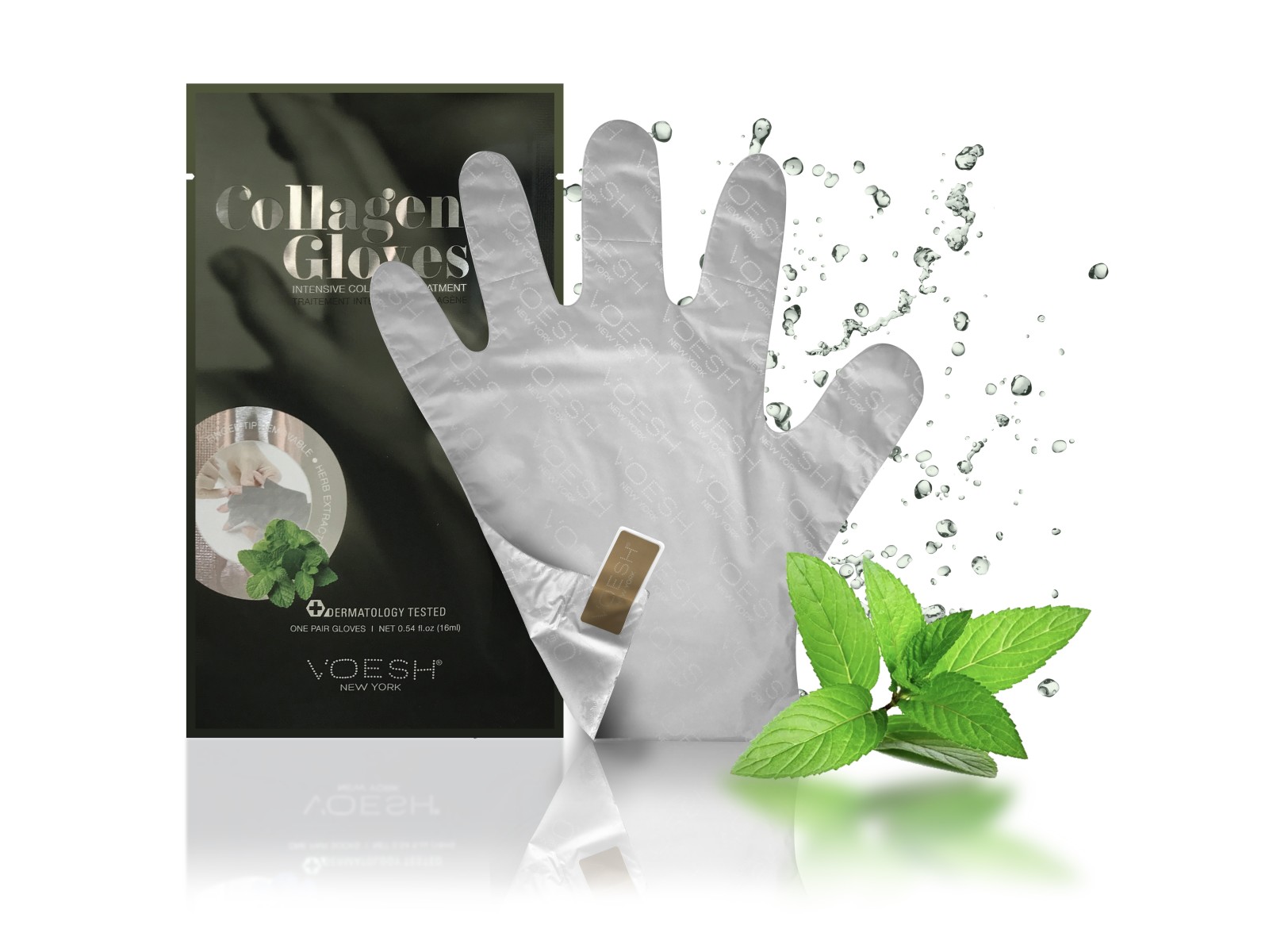 Kolageno pirštinės su fitakolagenu ir pipirmėte | VOESH Collagen Gloves Peppermint Kolageno pirštinės su fitakolagenu ir pipirmėte | VOESH Collagen Gloves Peppermint