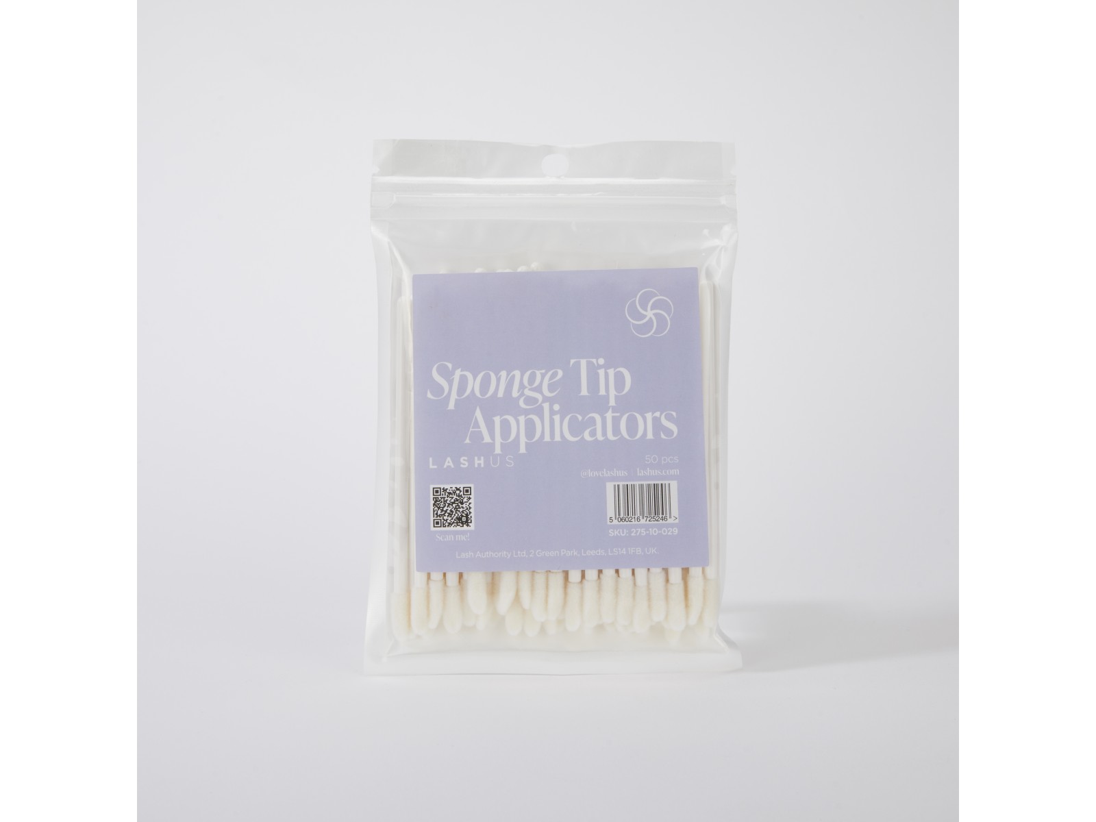 LASHUS aplikatoriai su porolono antgaliais 50 vnt | LASHUS Sponge tip applicators 50 Pack LASHUS aplikatoriai su porolono antgaliais 50 vnt | LASHUS Sponge tip applicators 50 Pack