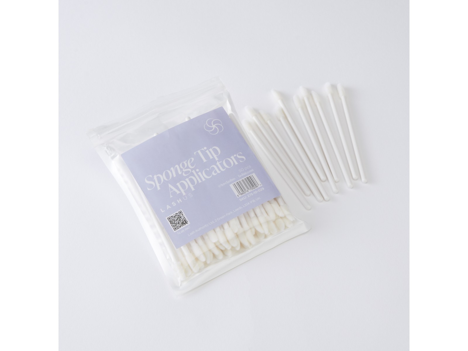 LASHUS aplikatoriai su porolono antgaliais 50 vnt | LASHUS Sponge tip applicators 50 Pack LASHUS aplikatoriai su porolono antgaliais 50 vnt | LASHUS Sponge tip applicators 50 Pack