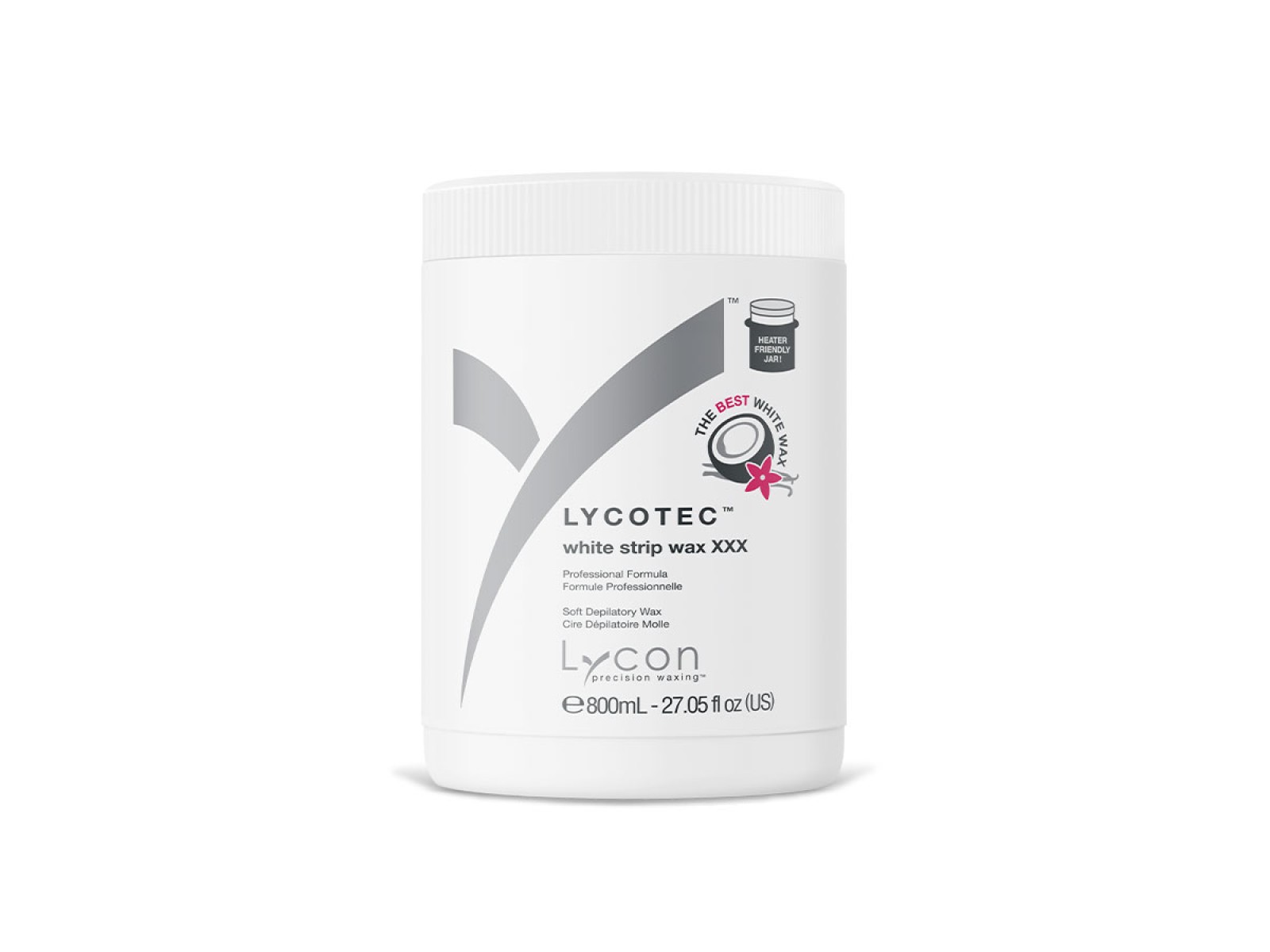 Lycotec baltas juostinis vaškas be kolofonijos (Rosini) 800 ml| Lycotec White Strip Wax 800 ml Lycotec baltas juostinis vaškas be kolofonijos (Rosini) 800 ml| Lycotec White Strip Wax 800 ml