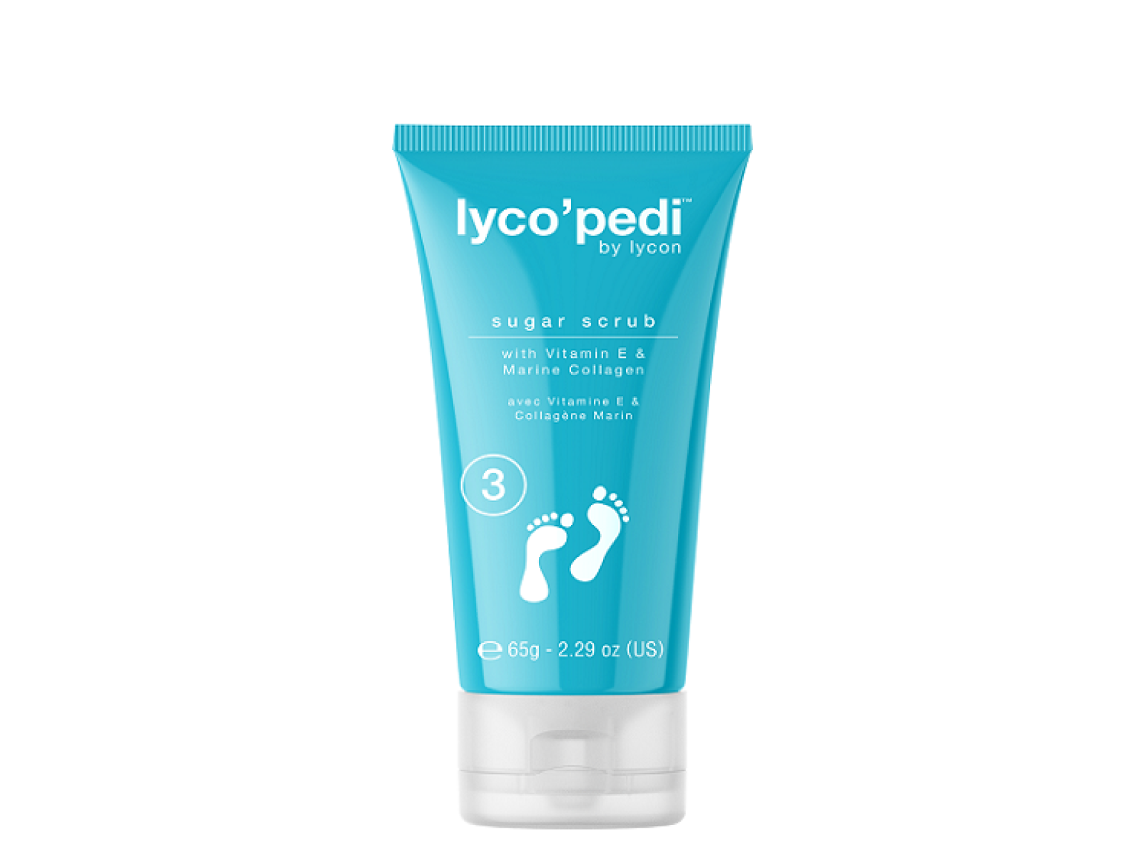 Lyco’pedi pėdų šveitiklis cukraus pagrindu 65 g + drėkinanti pėdų kaukė 50 ml | LYCO’PEDI SUGAR SCRUB 65 g + LYCO’PEDI HYDRATING MASK 50 ml