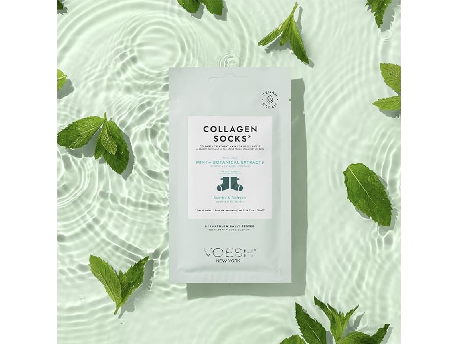 Kolageno kojinės su mėta + botaniniais ekstraktais | VOESH Collagen Socks with Mint + Botanical Extracts Kolageno kojinės su mėta + botaniniais ekstraktais | VOESH Collagen Socks with Mint + Botanical Extracts