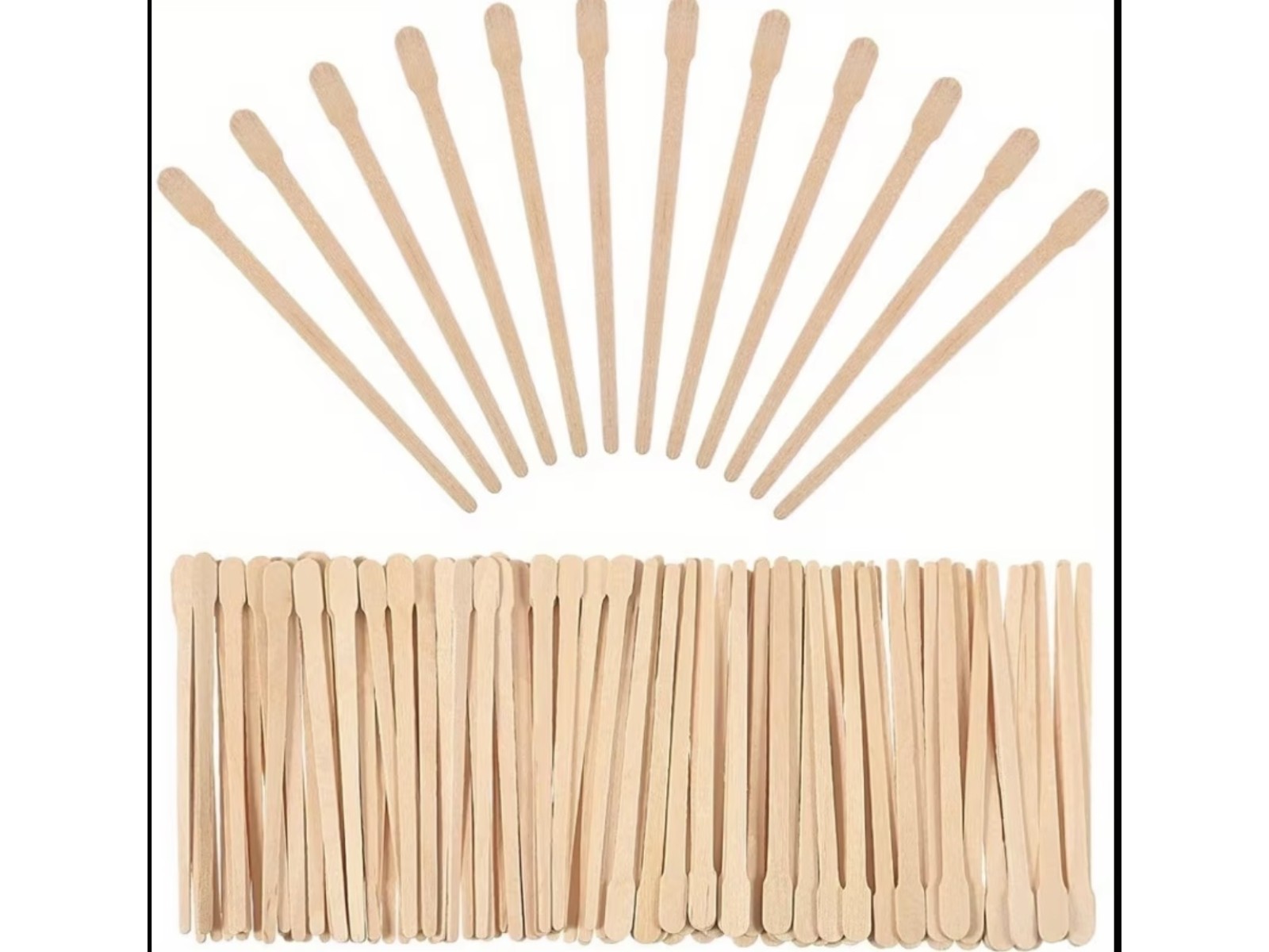 Veido/nosies depiliavimo mentelės (100 vnt.) | Wooden FACE/NOSE depilation spatulas (100 pcs.) Veido/nosies depiliavimo mentelės (100 vnt.) | Wooden FACE/NOSE depilation spatulas (100 pcs.)