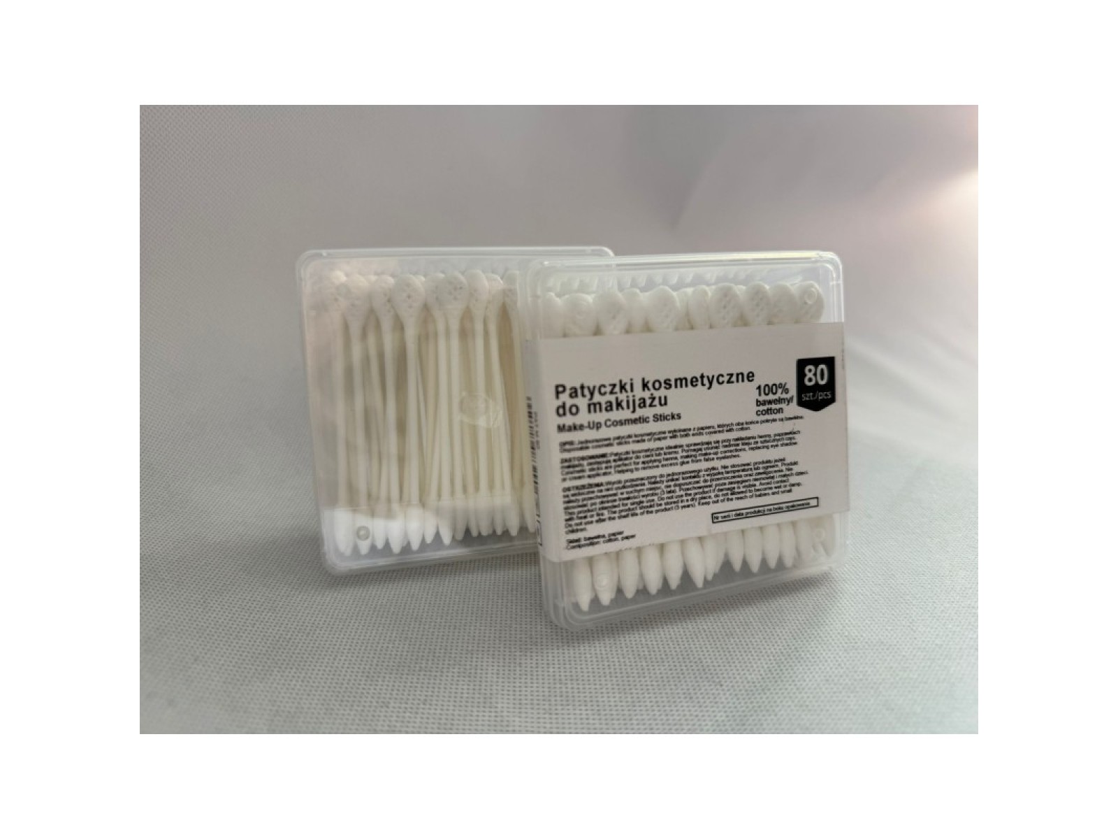 Vatos pagaliukai makiažui, 80 vnt. | Cotton sticks for make up, 80 pcs
