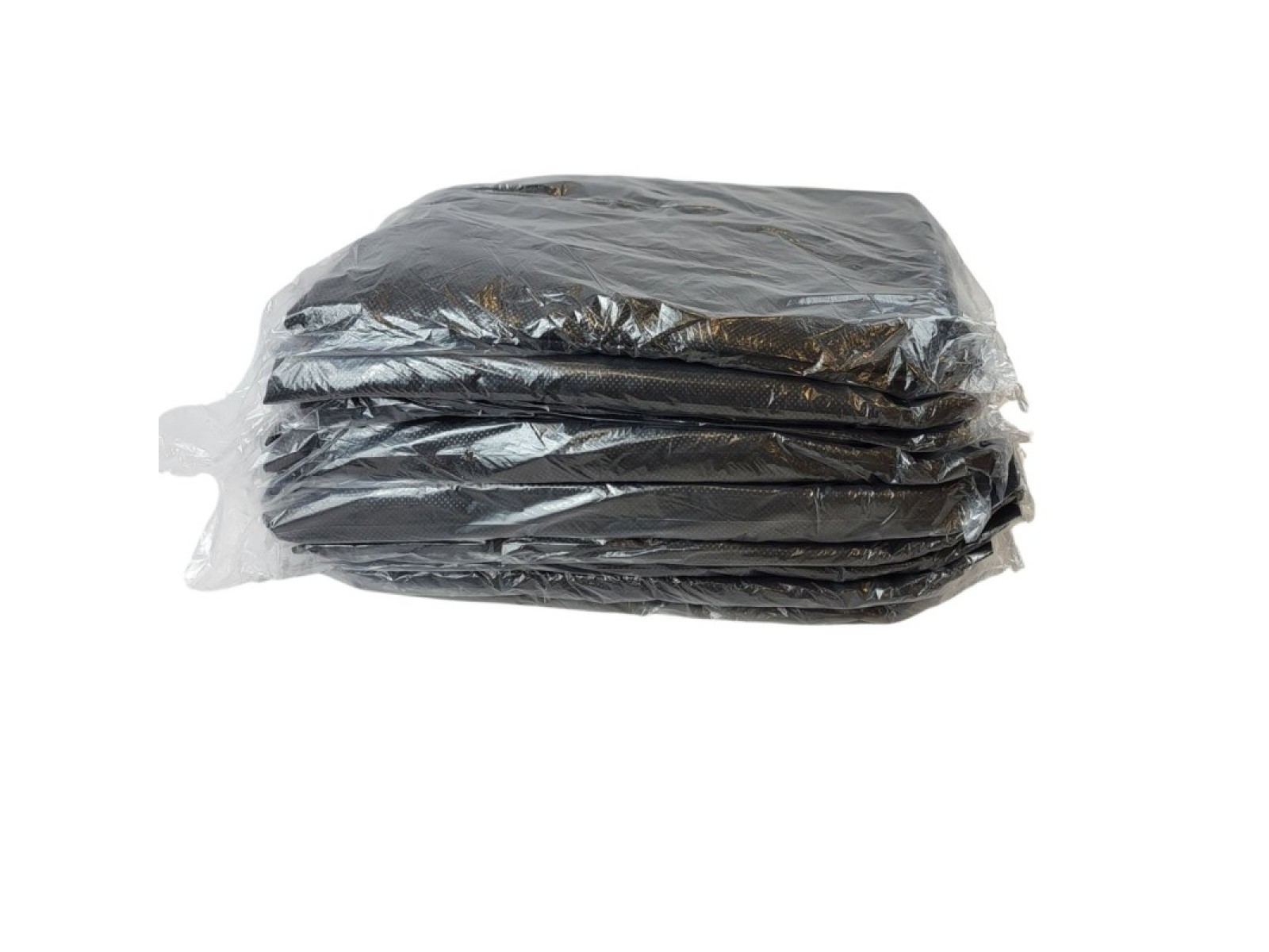 Neaustinio audinio (flizelino) paklodė su guma, juoda, 10 vnt. | NONWOVEN BEDSHEET WITH ELASTIC BOND BLACK 10pcs