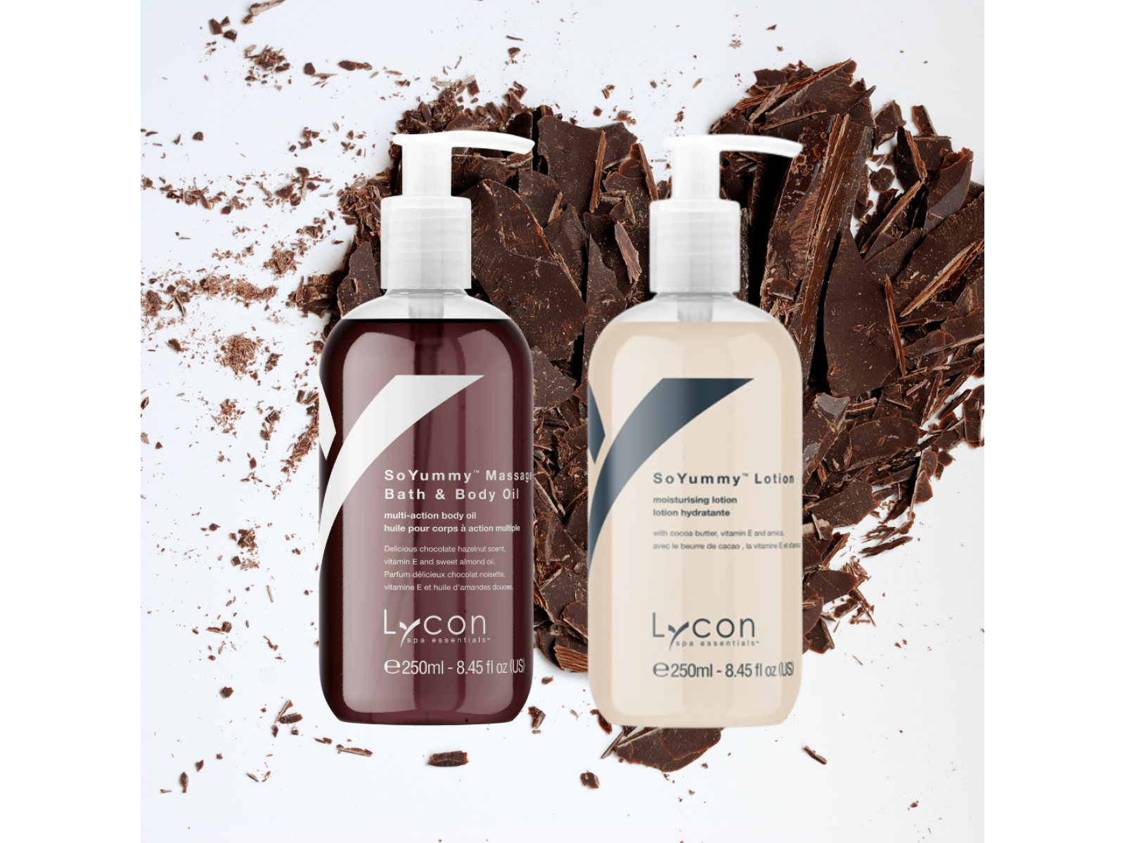 SoYummy vonios ir kūno aliejus masažui 250 ml + losjonas 250 ml SoYummy vonios ir kūno aliejus masažui 250 ml + losjonas 250 ml