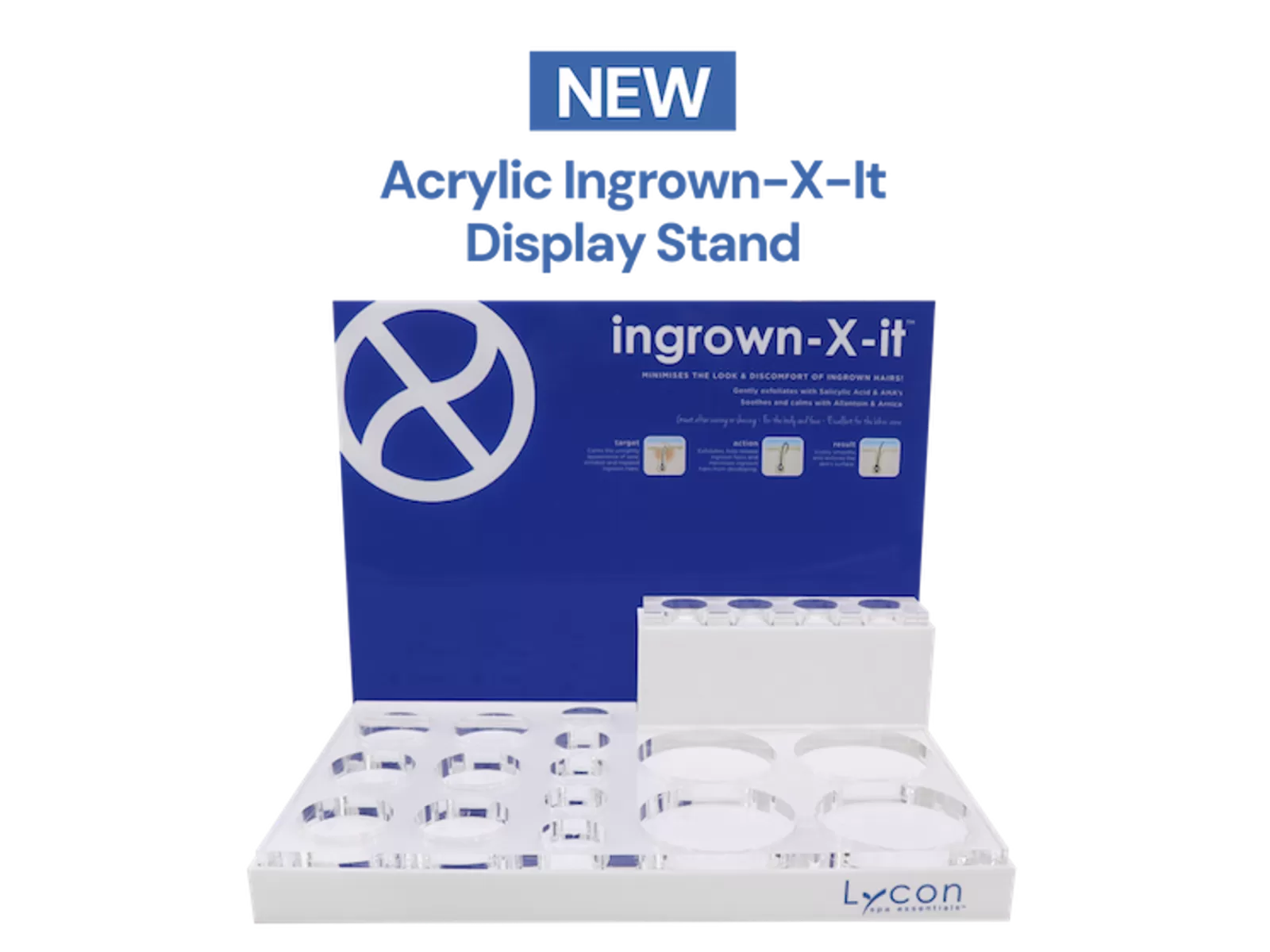 Ingrown-X-It stendas su produktais NAUJAS | Ingrown-X-It Stand & full set of products NEW