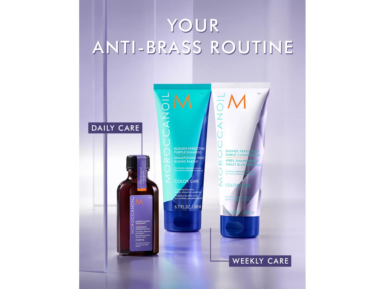 MOROCCANOIL Argano aliejukas šviesiems, šviesintiems ir žiliems plaukams 50ml | Moroccanoil Treatment Purple 50ml MOROCCANOIL Argano aliejukas šviesiems, šviesintiems ir žiliems plaukams 50ml | Moroccanoil Treatment Purple 50ml
