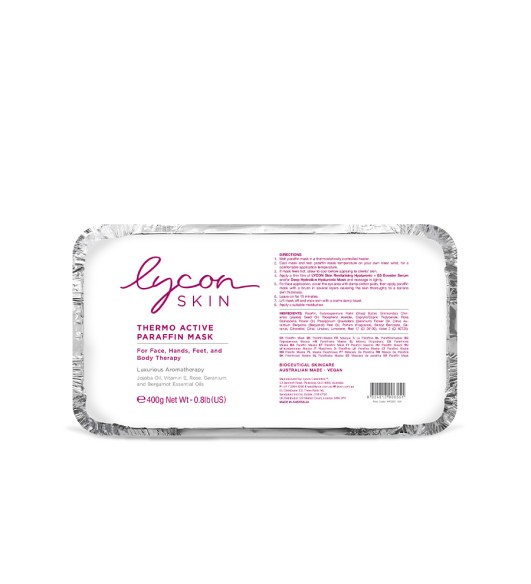 LYCON Skin THERMO ACTIVE parafino kaukė 400 g | LYCON Skin THERMO ACTIVE PARAFFIN MASK 400 g
