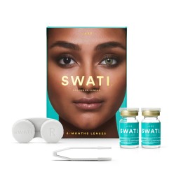 SWATI Nefrito spalvos 6 mėnesių akių kontaktiniai lęšiai | Swati Coloured 6-Months Lenses Jade