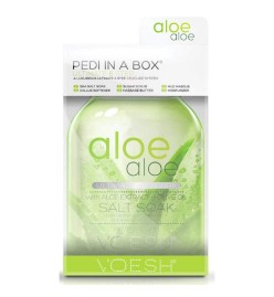VOESH Pedi In A Box 6 in 1 Aloe Aloe | Šešių žingsnių pedikiūras dėžutėje su Aloe Aloe ekstraktais 