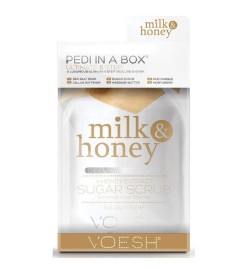 VOESH Pedi In A Box 6 in 1 Milk And Honey | Šešių žingsnių pedikiūras dėžutėje su pienu ir medumi