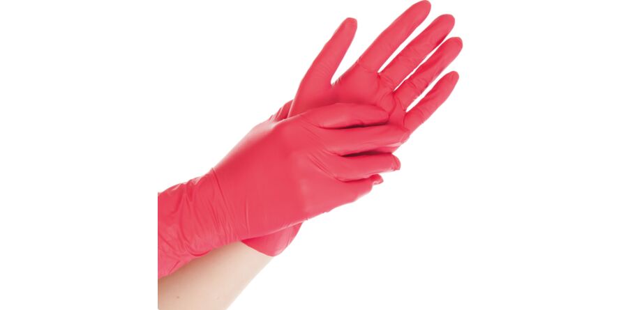 Double ply underlay 50cm x 50m PINK + LYCON pink nitrile gloves (S)