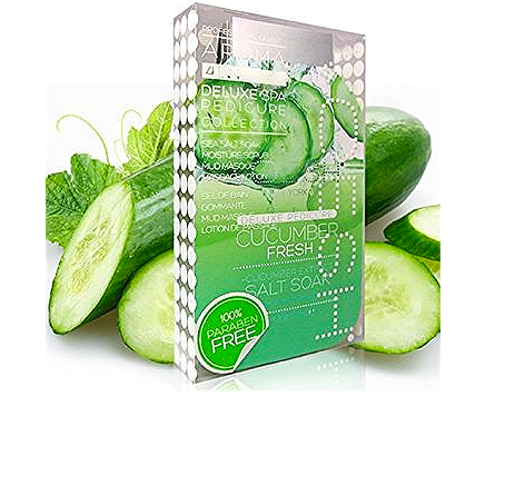 Pedi In A Box 4 in 1 Cucumber Fresh | Keturių žingsnių pedikiūras dėžutėje su agurkų ekstraktu
